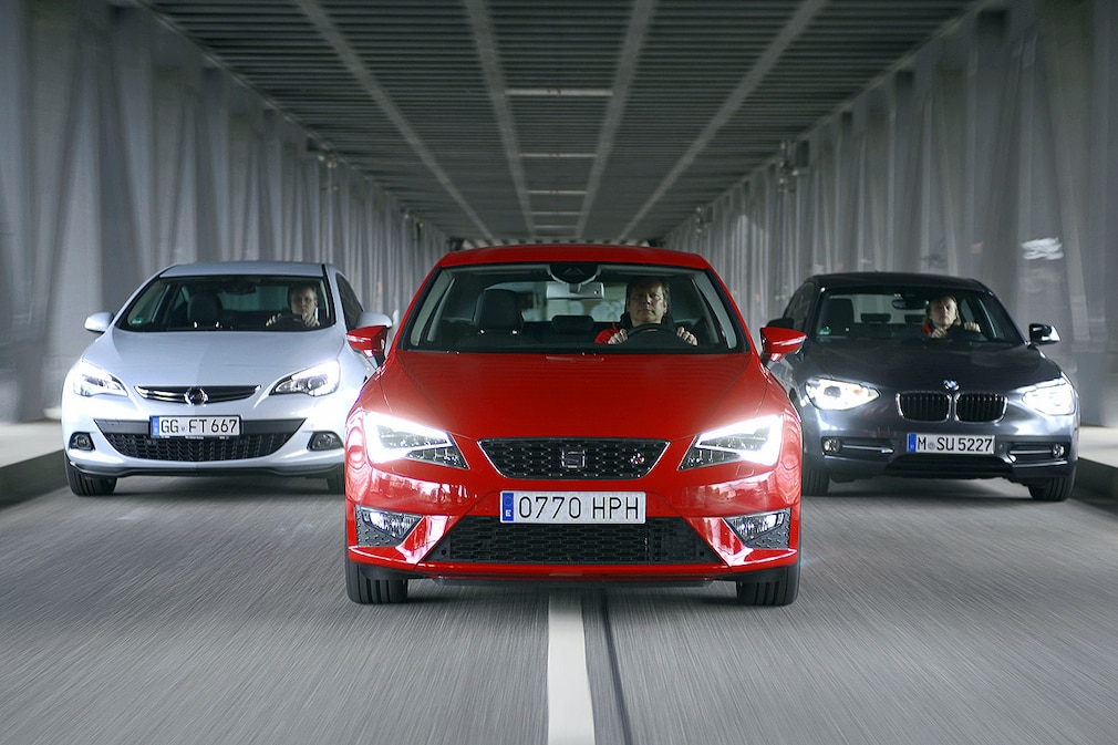 Opel Astra GTC Seat Leon SC FR BMW 118d Opel Astra GTC Seat Leon SC FR BMW 118d