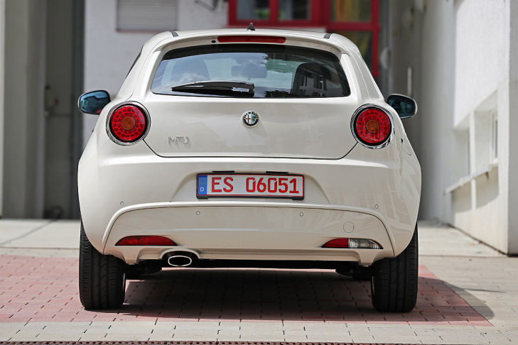Heckansicht Alfa Romeo MiTo 1.4 16V Turismo