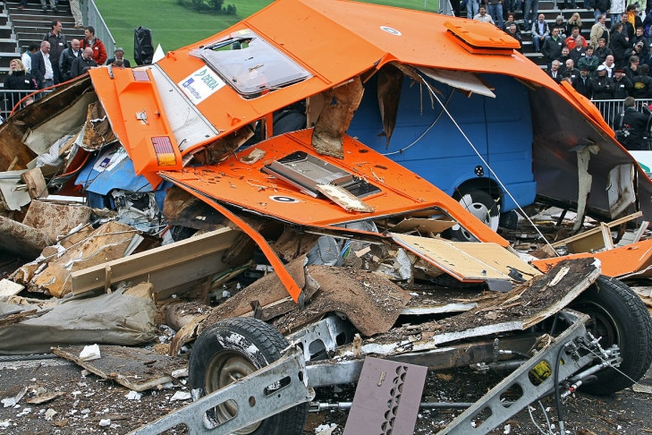 Wohnwagen Crashtest