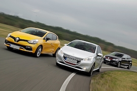Renault Clio RS VW Polo GTI Peugeot 208 GTI