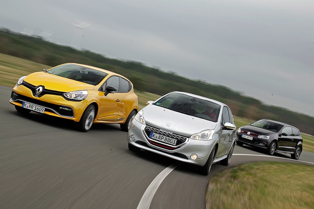 Renault Clio RS VW Polo GTI Peugeot 208 GTI