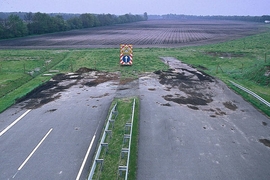 Nicht beendetes Autobahnprojekt