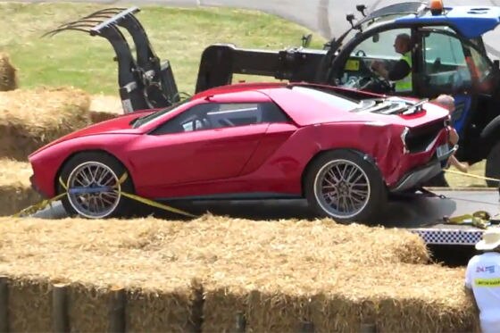 Italdesign Giugiaro Parcours nach einem Crash beim Festival of Speed