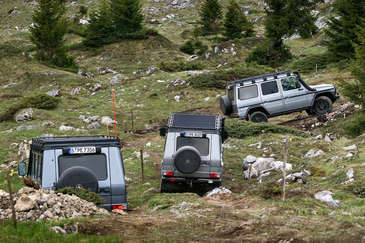Mercedes G-Klasse Gelände Test