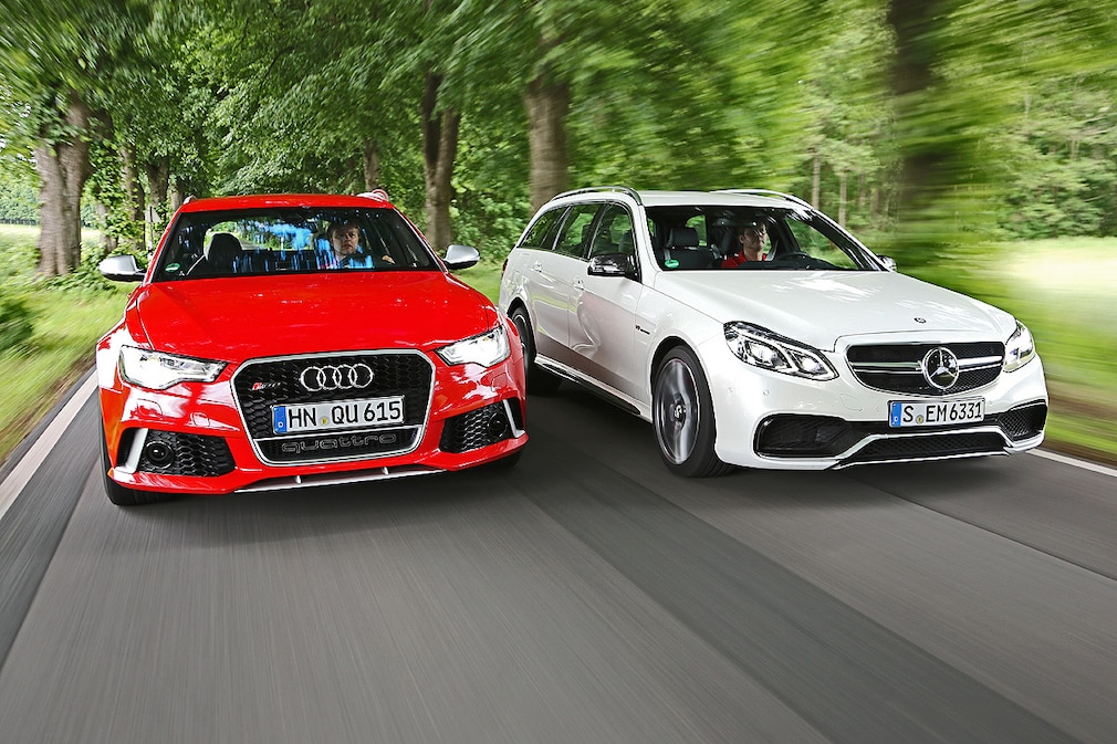 Audi RS 6 Avant Mercedes E 63 AMG S T-Modell