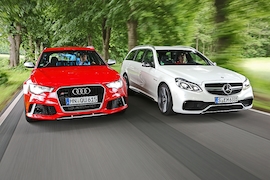 Audi RS 6 Avant Mercedes E 63 AMG S T-Modell