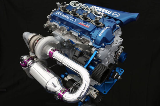 Motor des Mazda6 Skyactiv-D Clean Diesel Racecars