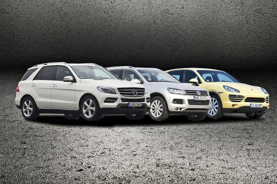 Mercedes ML, VW Touareg und Porsche Cayenne