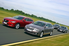 Vier Kombis mit Diesel im Vergleich