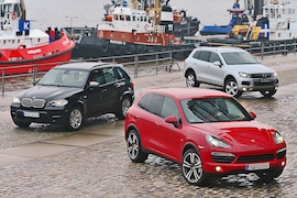VW Touareg 4.2 V8 TDI Porsche Cayenne S Diesel BMW X5 M50d