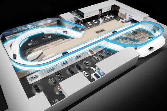 BMW-Fahrbahn auf der IAA