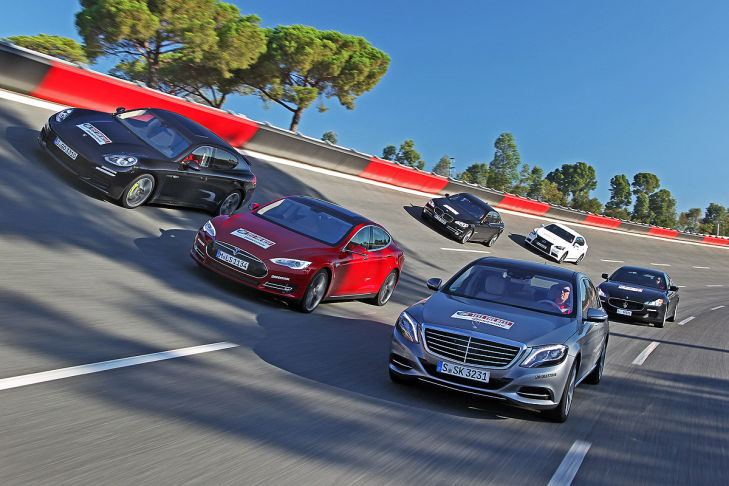 Sechs Luxuslimousinen im Vergleich