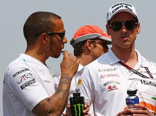 Das Tischtuch zwischen Lewis Hamilton und Adrian Sutil ist vorerst zerschnitten