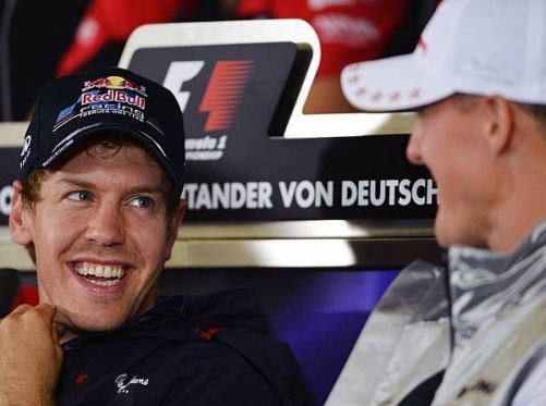 Sebastian Vettel hat früher immer zu Michael Schumacher aufgeschaut