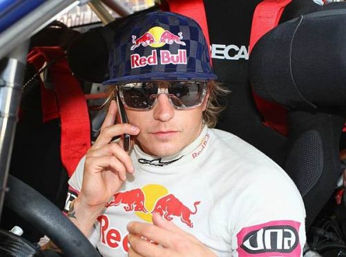 Lotus-Fahrer Kimi Räikkönen wurde in der Rallye-WM von Red Bull gesponsert