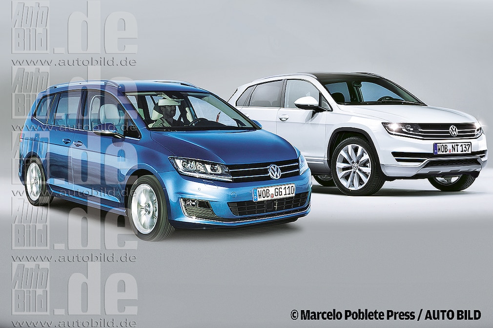 VW Touran, Tiguan Illustration