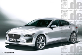 Jaguar Mittelklasse-Limousine Illustration