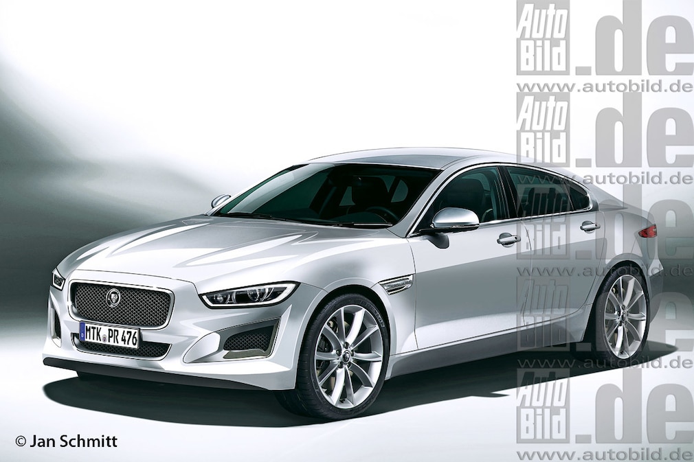 Jaguar Mittelklasse-Limousine Illustration