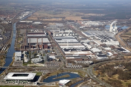 Volkswagen Werk Wolfsburg/Luftaufnahme