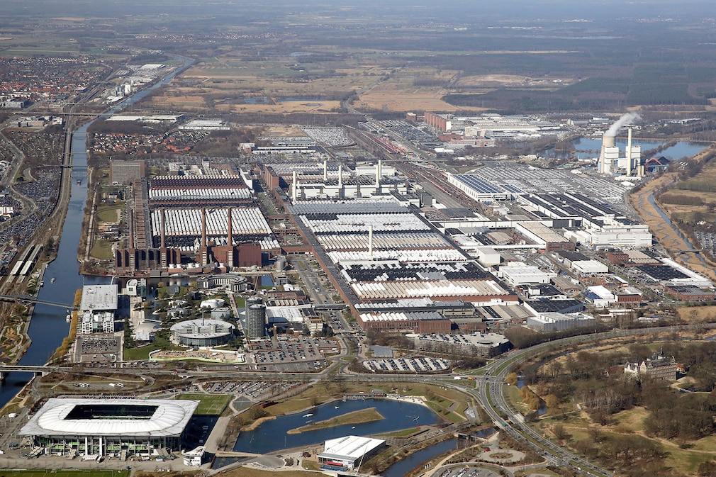 Volkswagen Werk Wolfsburg/Luftaufnahme