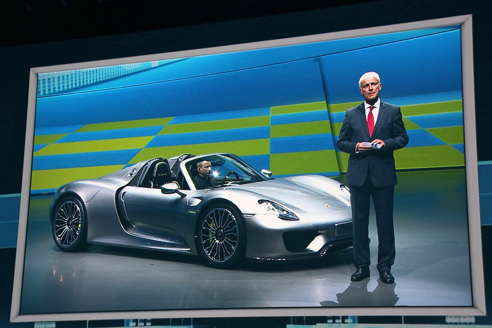 Porsche 918 Spyder Matthias Müller, Vorstandsvorsitzender von Porsche