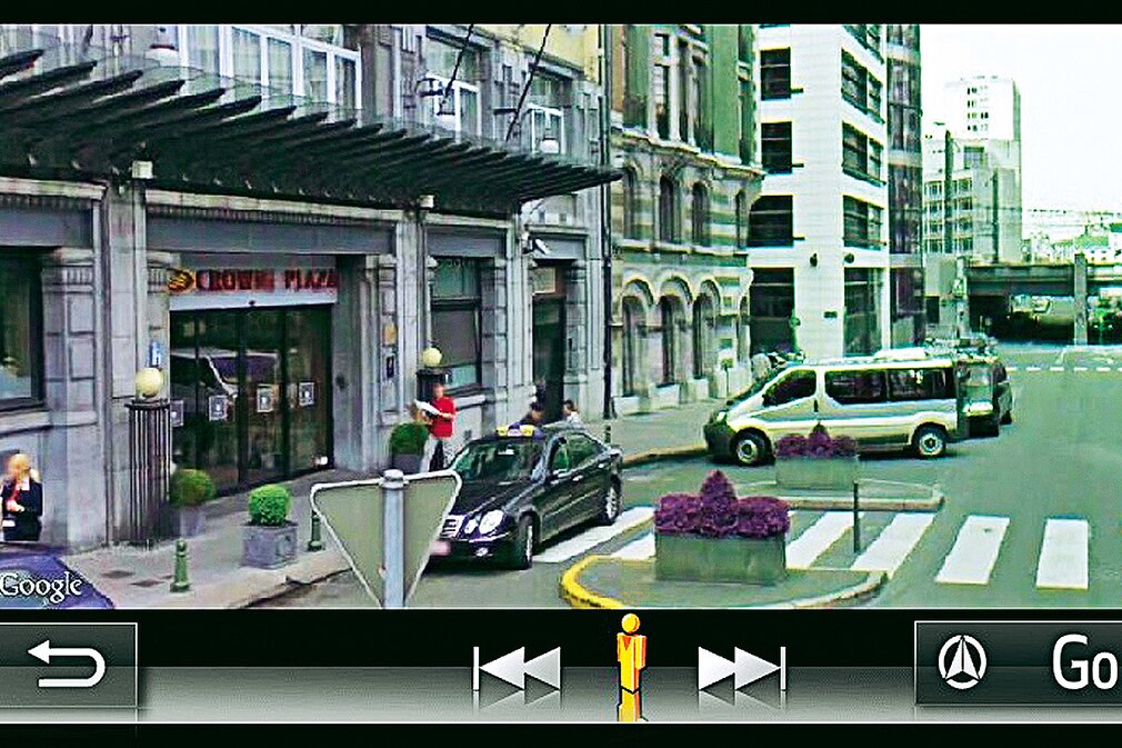 Toyota benutzt für seine nächste Navigationsgeräte Generation Fotos von Google Street View