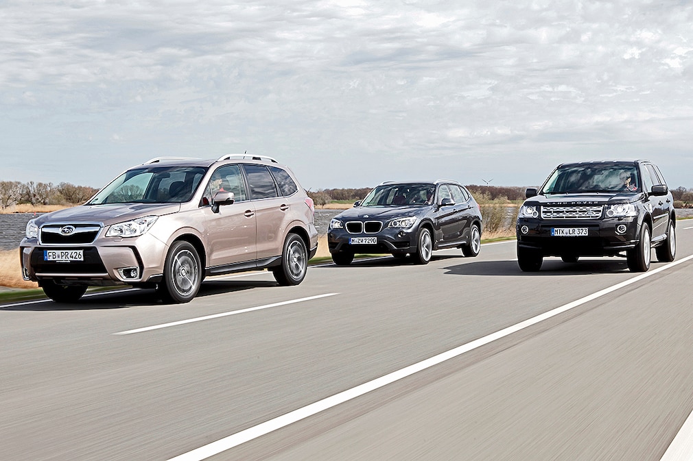 BMW X1 Land Rover Freelander Subaru Forester