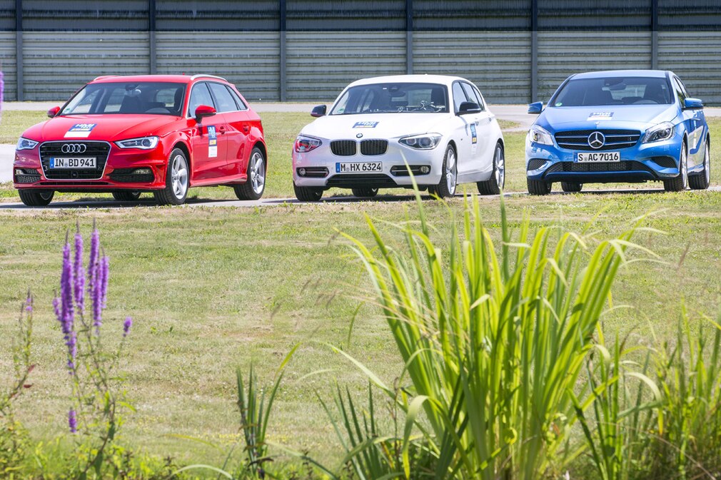 Die Testkandidaten  Audi A3   BMW 1er   Mercedes A-Klasse