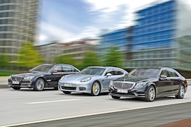 BMW 7er Mercedes S-Klasse Porsche Panamera