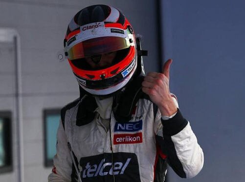 Nico Hülkenberg freut sich über Platz vier im Grand Prix von Südkorea