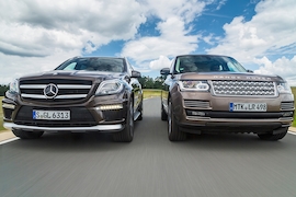 Mercedes GL 63 AMG Range Rover V8 Supercharged