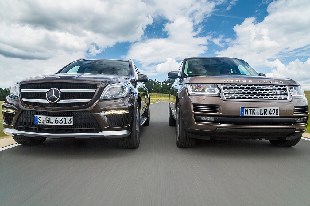 Mercedes GL 63 AMG Range Rover V8 Supercharged