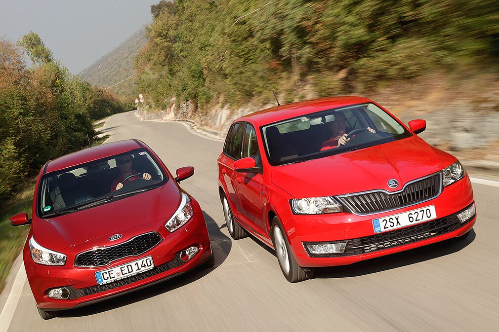 Kia Ceed Skoda Rapid Spaceback Kia Ceed Skoda Rapid Spaceback