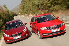 Kia Ceed Skoda Rapid Spaceback