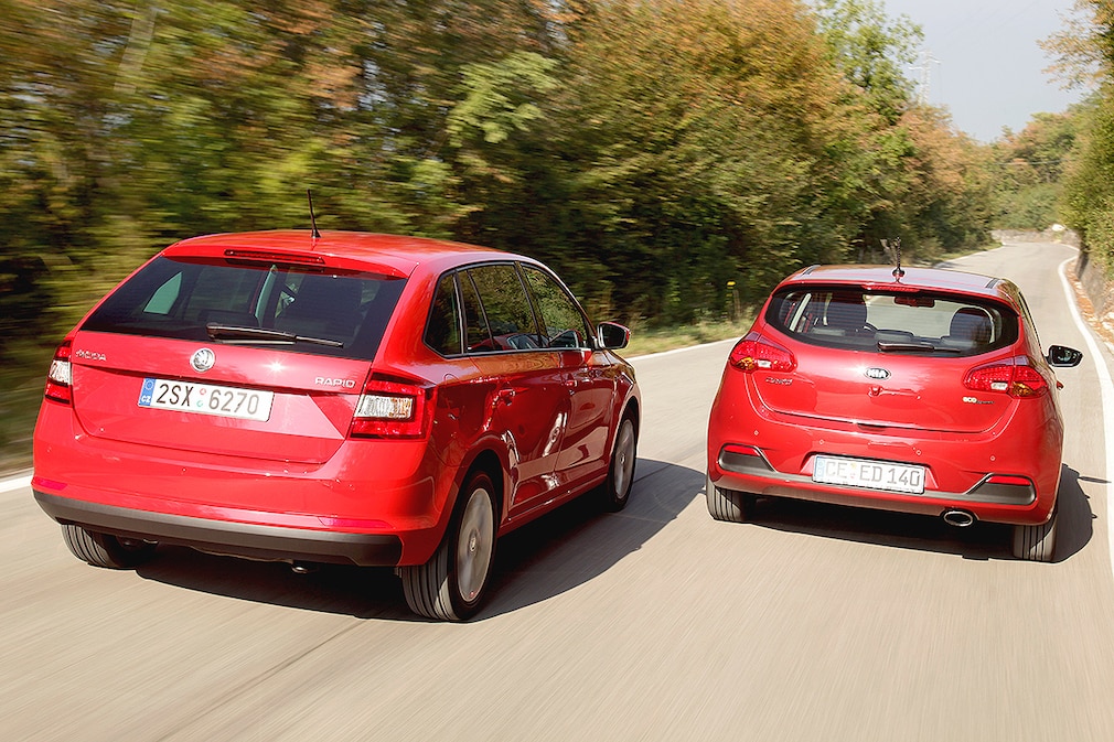 Kia Ceed Skoda Rapid Spaceback