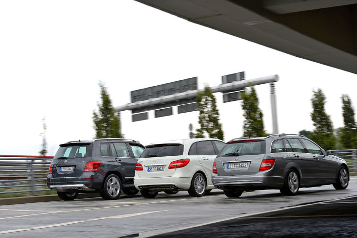 Mercedes GLK Mercedes B-Klasse Mercedes C-Klasse