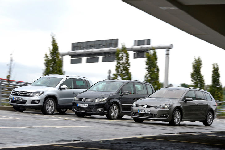 VW Golf VW Tiguan VW Touran