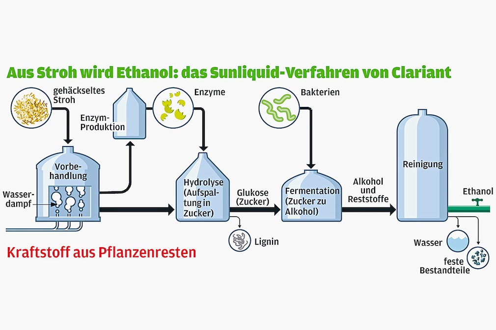 Kraftstoff aus Pflanzenresten