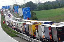 Lkw-Kolonne