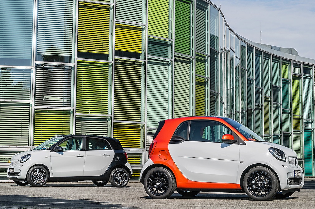 Smart fortwo Frontansicht (Illustration)