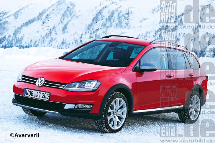 VW Golf VII Alltrack Illustration Vorderansicht