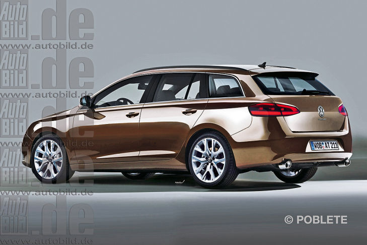 VW Passat Variant Illustration Heckansicht