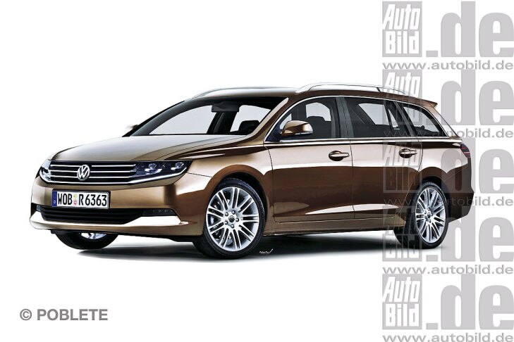 VW Passat Variant Illustration Vorderansicht
