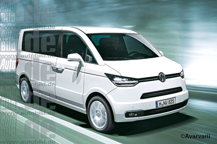 VW T6 Illustration Vorderansicht