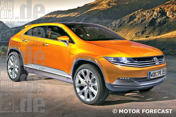 VW Tiguan Coupé Illustration Vorderansicht