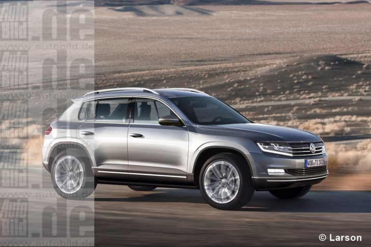 VW Tiguan II Illustration Seitenansicht