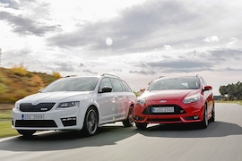 Skoda Octavia Combi RS Ford Focus ST Turnier