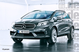 Mercedes Sport Cruiser Frontansicht Illustration (Nachfolger der R-Klasse)
