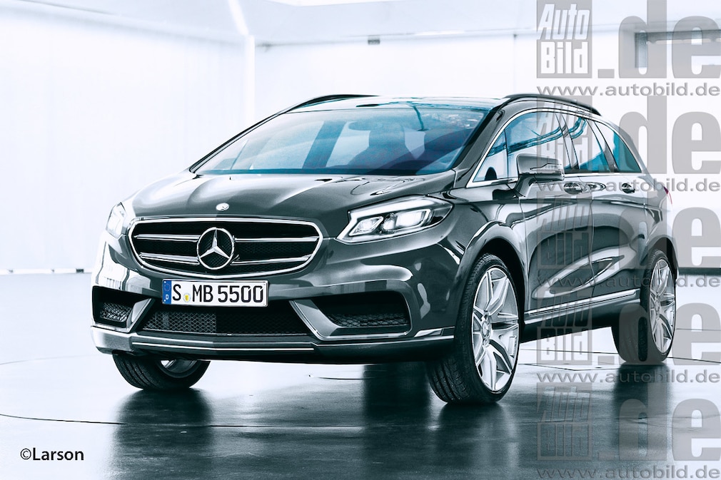 Mercedes Sport Cruiser Frontansicht Illustration (Nachfolger der R-Klasse)
