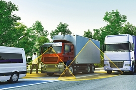 Rundumsicht von Continental bei Lkw